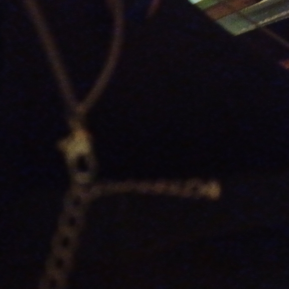 Silver layered necklace with amethyst. - Picture 4 of 4